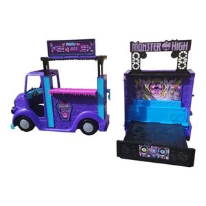Monster High Rockin’ Food Truck Playset – Incomplete, Core Pieces Only